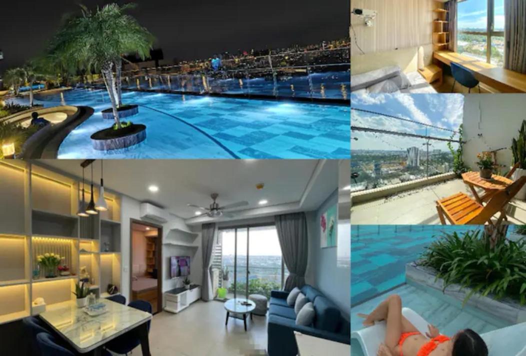 Luxury River Panorama View For 5 - Rooftop Infinity Pool + Sauna Near Q1 + Secc Căn hộ